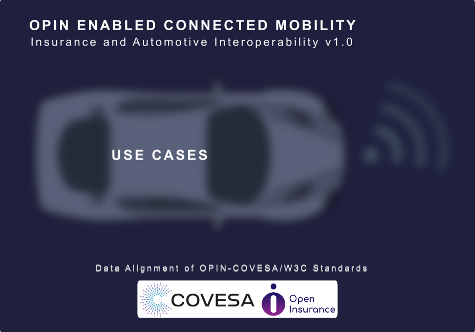 OPIN COVESA Open Insurance Use Cases